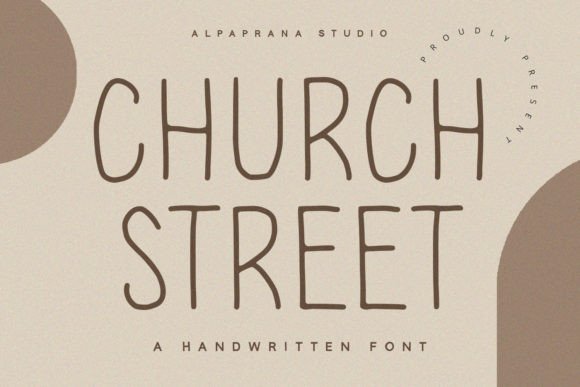 Chruch Street: A Handwritten Display Font for Modern Web Design