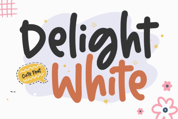 Delight White: A Playful Handwritten Typeface for Creative Branding