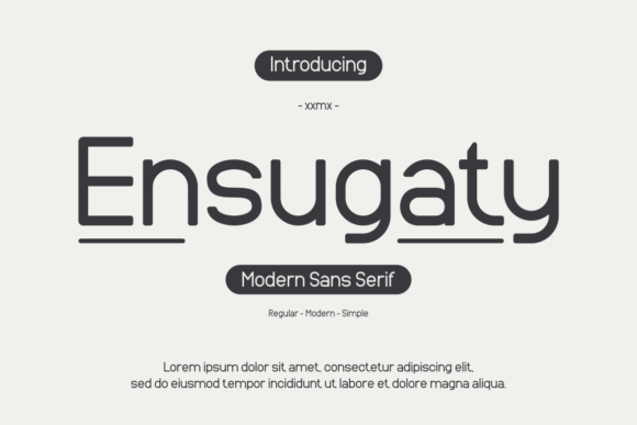 Ensugaty: The Bold Sans Serif Typeface for Modern Editorial Design