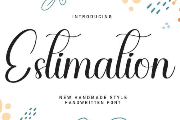 Estimation: The Handwritten Typeface for Editorial Design