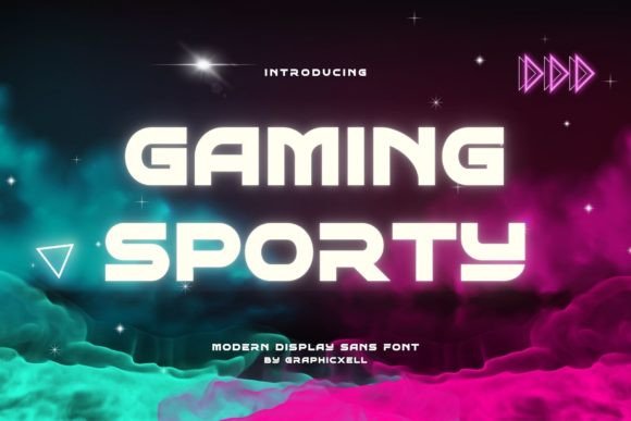 Gaming Sporty: The Bold Typeface for High-Energy Craft Projects