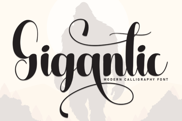 Gigantic: The Sweet Handwritten Font for Handmade Crafts