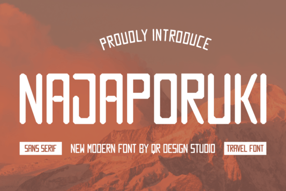 Najaporuki: The Bold Sans Serif Typeface for Handmade Brands