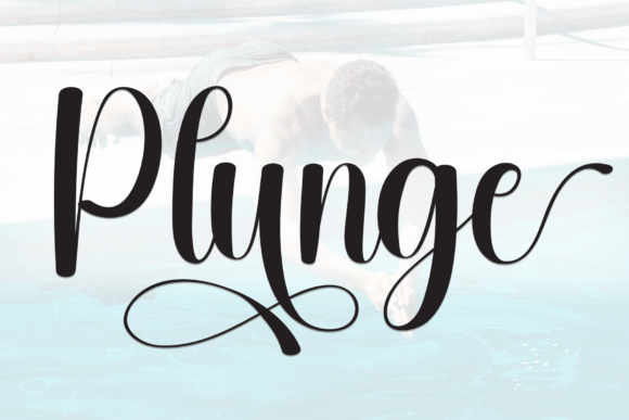 Plunge: A Creative Handwritten Typeface for Campaign Visuals