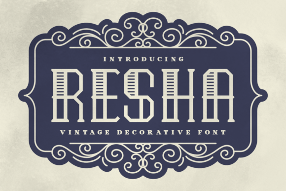 Resha: The Vintage Serif Font for Authentic Brand Identity