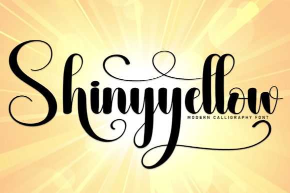 Shinyyellow: The Sweet Handwritten Typeface for Your Craft Shop