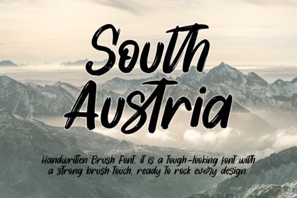 South Austria: A Strong Script Typeface for Editorial Design