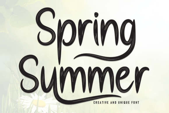 Spring Summer Typeface: The Perfect Handwritten Font for Campaigns