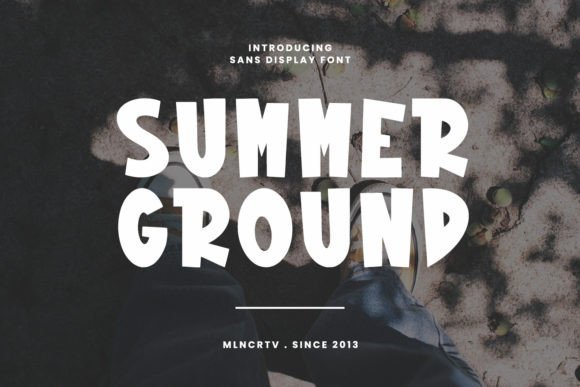 Summer Ground: A Modern Sans Display Font for Bold Branding